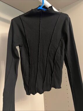 Dynamite • Women’s XXS • Ribbed Long Sleeve Top • Black